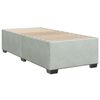vidaXL Box Spring Bed with Mattress Light Grey 90x200 cm Velvet