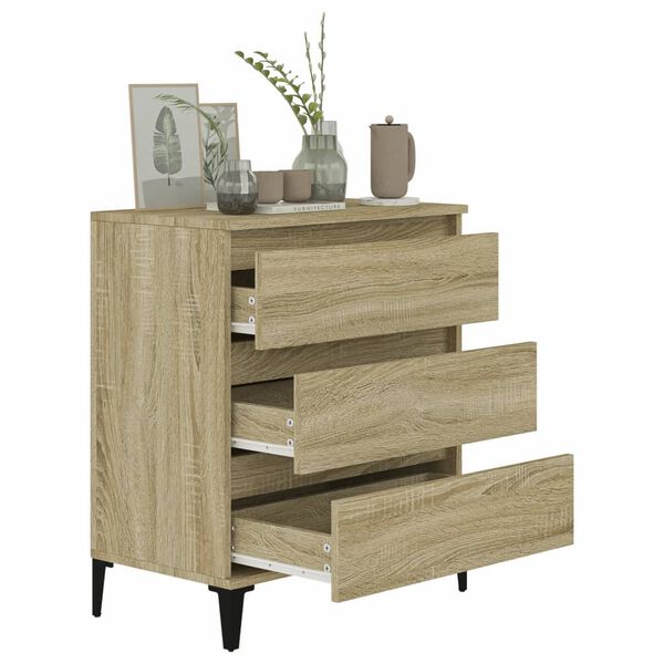 vidaXL Sideboard Sonoma Oak 60x35x70 cm Engineered Wood