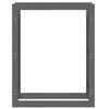 vidaXL Firewood Rack Grey 80x25x100 cm Solid Wood Pine
