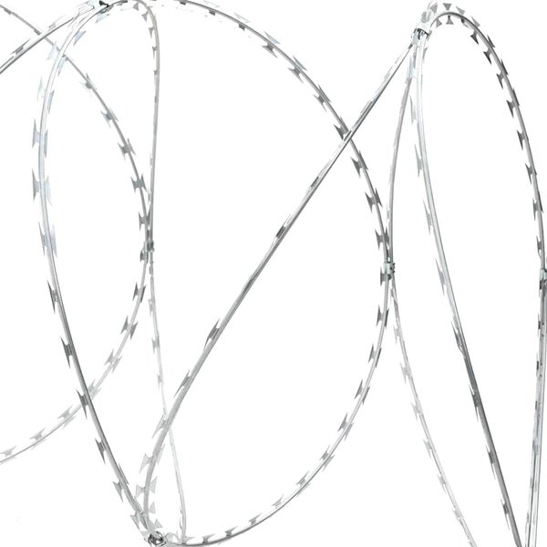 vidaXL Razor Wire Silver 5000 x 1.9 cm Galvanised steel