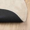 vidaXL Area Rugs Oval HUARTE Beige 100 x 200 cm 100% Polyester