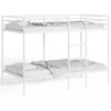 vidaXL Bunk Bed without Mattress White 107x203 cm Steel