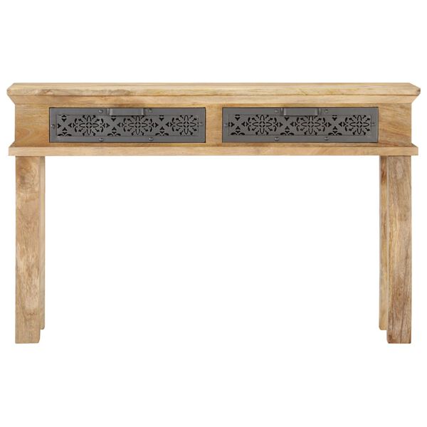 vidaXL Console Table with Drawers 120x35x75 cm Solid Mango Wood