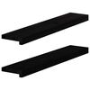 vidaXL Window Sills 2 pcs&nbsp;Brown Black 80x15x2 cm Solid Wood Oak