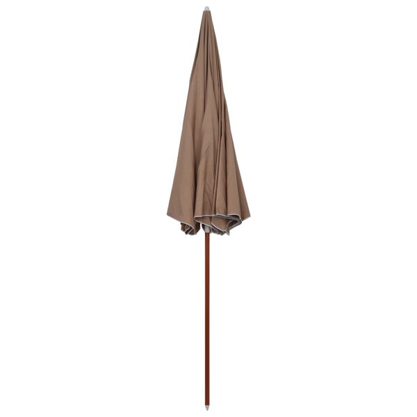 vidaXL Garden Parasol with Steel Pole 300 cm Taupe