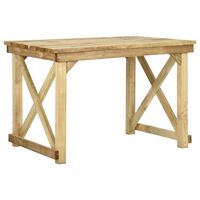 vidaXL Garden Table 110x79x75 cm Impregnated Pinewood