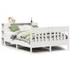 vidaXL Bookcase Bed without Mattress White 120x190 cm Small Double Solid Wood Pine