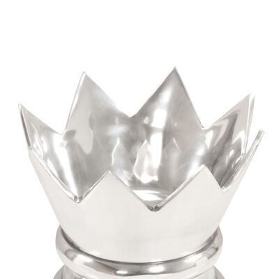 vidaXL Chess Queen Sculpture Solid Aluminium 58 cm Silver