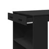 vidaXL Bar Table Black 102x70x103.5 cm Engineered Wood