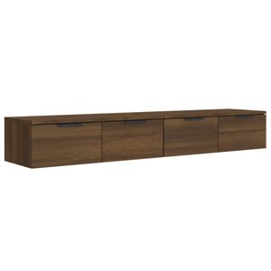 vidaXL Wall Cabinets 2 pcs Brown Oak 68x30x20 cm Engineered Wood