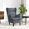 vidaXL Armchair Dark Grey Velvet