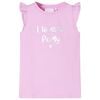 vidaXL Kids'T-shirt with Ruffle Sleeves Lila 128