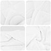 vidaXL Duvet Set with Pillow 3 pcs White Microfiber and Down Feather