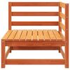 vidaXL Garden Sofa 2-Seater Wax Brown Solid Wood Pine