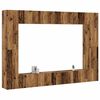 vidaXL Wall Mounted TV cabinets 8 pcs Old Wood Engineered Wood