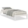 vidaXL Extra Long Bed Frame without Mattress White 80x210 cm Solid Wood Pine
