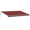 vidaXL Automatic Retractable Awning with LED Burgundy 500x350 cm