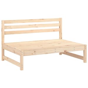 vidaXL Garden Middle Sofa 120x80 cm Solid Wood Pine