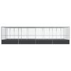 vidaXL Aviary with Extension Silver 832x414x212 cm Steel