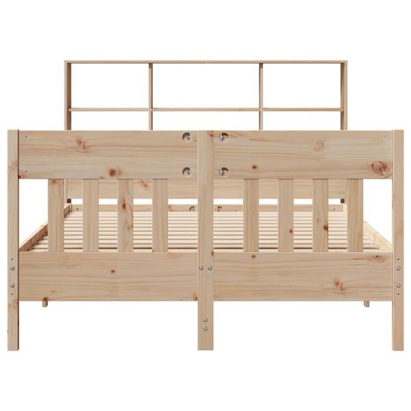 vidaXL Bed Frame without Mattress 140x190 cm Solid Wood Pine