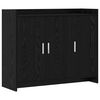 vidaXL Sideboard Black Oak 98.5 x 33 x 80 cm Engineered Wood