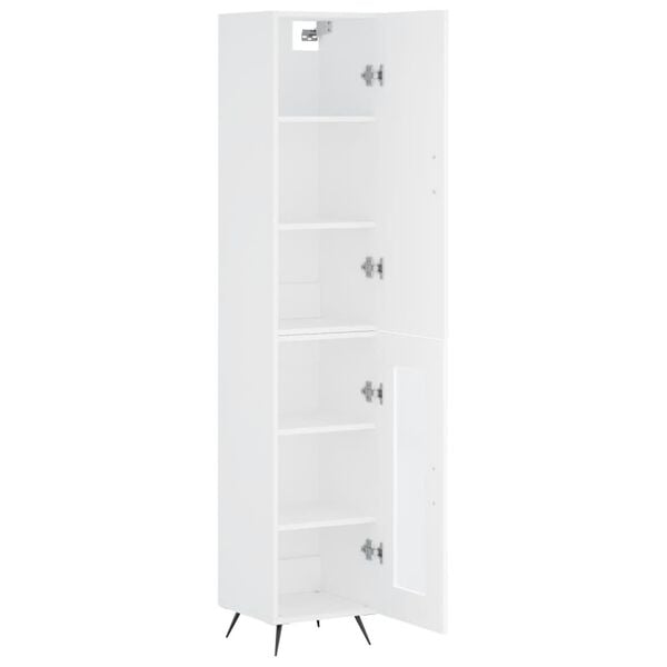 vidaXL Highboard White 34.5x34x180 cm Engineered Wood