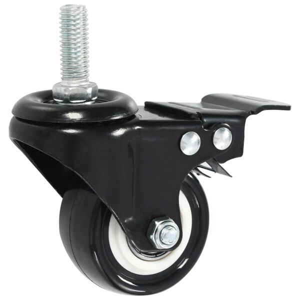vidaXL Swivel Casters with Brakes 4 pcs 50 mm