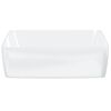 vidaXL Wash Basin White 48x37x13 cm Ceramic Rectangle