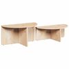 vidaXL Coffee Table 2 pcs Natural Solid pine wood