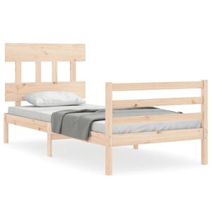 vidaXL Bed Frame without Mattress 90x200 cm Solid Wood