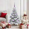 vidaXL Artificial Christmas Tree with 150 LEDs Green 120 cm PE and PVC