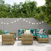 vidaXL 7 Piece Garden Sofa Set Impregnated Wood Pine