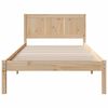 vidaXL Bed Frame Brown 75 x 190 cm Solid Pine wood