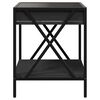 vidaXL Coffee Table with Infinity LED Black 40x40x49 cm