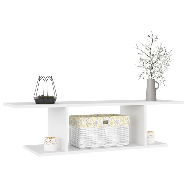 vidaXL Wall Mounted TV Cabinet White 103x30x26.5 cm