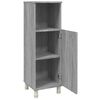 vidaXL Bathroom Cabinet Grey Sonoma 30x30x95 cm Engineered Wood