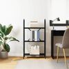 vidaXL Bookshelf Black Oak 60 x 30 x 109 cm Engineered wood