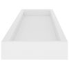 vidaXL Loggia Wall Shelves 4 pcs White 80x15x4 cm MDF