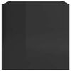 vidaXL Wall Mounted TV Cabinet High Gloss Black 30.5x30x30 cm