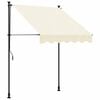 vidaXL Retractable Awning Cream 200x115 cm Fabric and Steel
