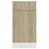 vidaXL Drawer Bottom Cabinet Sonoma Oak 40x46x81.5 cm Engineered Wood
