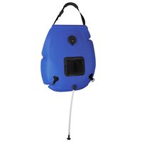 vidaXL Camping Shower Bag Blue 20 L PVC