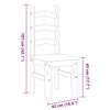 vidaXL 7 Piece Dining Set Panama White Solid Wood Pine