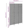 vidaXL Room Divider Folding Manual Beige 146 x 200 cm Poly Rattan