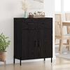vidaXL Sideboard Black Oak 69.5 x 34 x 90 cm Engineered Wood