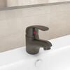 vidaXL Basin Mixer Tap Grey 13x10 cm