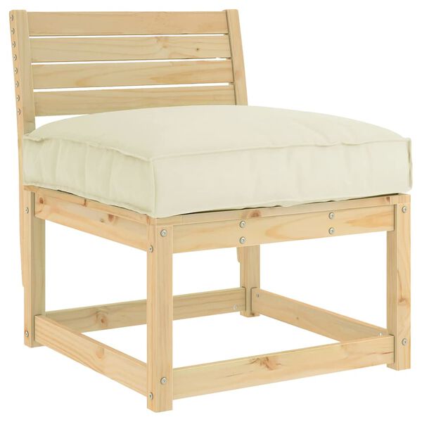 vidaXL Pallet Cushion for suitable for Seat Cream 80 x 80 x 12 cm