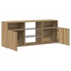 vidaXL TV Cabinet with LED Lights Artisian Oak 120x30x50 cm Engineered Wood
