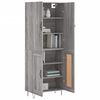 vidaXL Highboard Grey Sonoma 69.5x34x180 cm Engineered Wood