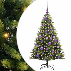vidaXL Artificial Hinged Christmas Tree 150 LEDs Green 120 cm